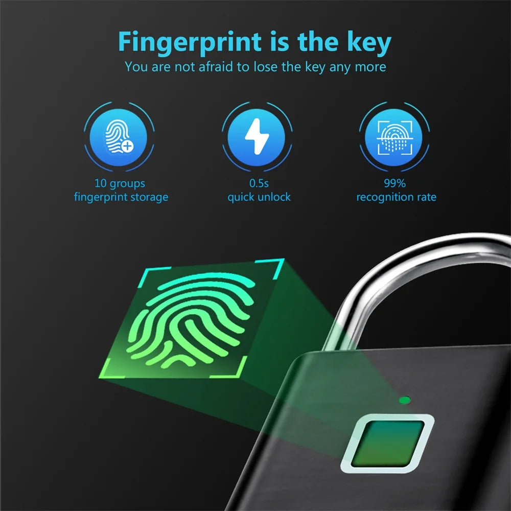 Fingerprint smart lock with keyless access